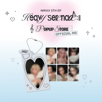 [Pre-order] NMIXX [Heavy Serenade] POP-UP OFFICIAL MD - 05 PHOTOCARD HOLDER KEYRING & PHOTOCARD SET