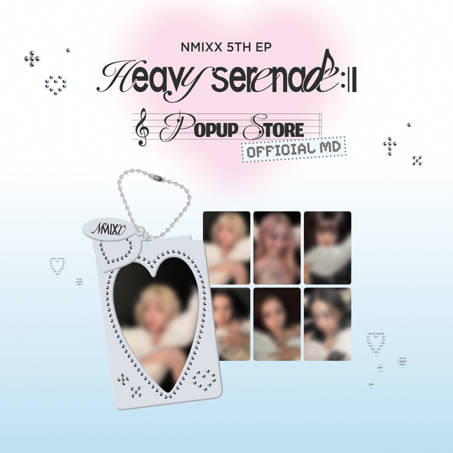 [Pre-order] NMIXX [Heavy Serenade] POP-UP OFFICIAL MD - 05 PHOTOCARD HOLDER KEYRING & PHOTOCARD SET
