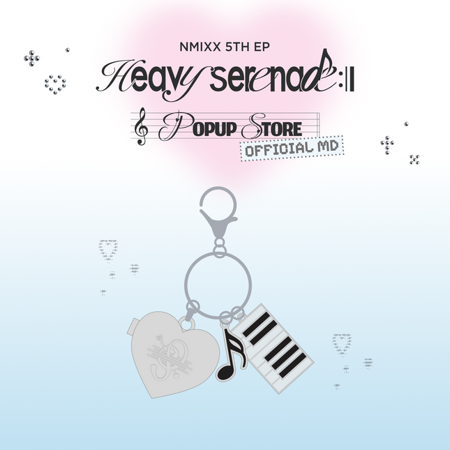 [Pre-order] NMIXX [Heavy Serenade] POP-UP OFFICIAL MD - 06 HEART PENDANT KEYRING