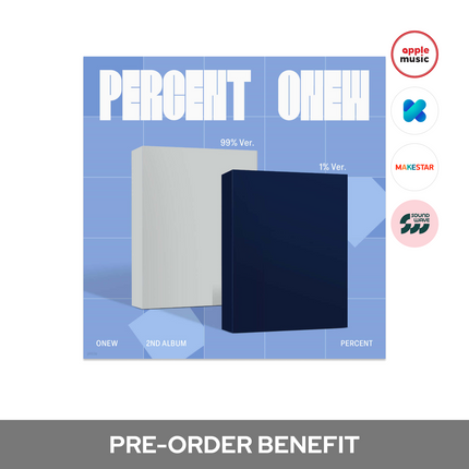 [POB] ONEW (SHINee) - PERCENT / 2ND ALBUM (Photobook ver.)