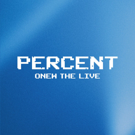 [POB] 2025-26 ONEW WORLD TOUR [ONEW THE LIVE : PERCENT (%)] VIEWING CODE PRE-ORDER PHOTOCARD EVENT DVD