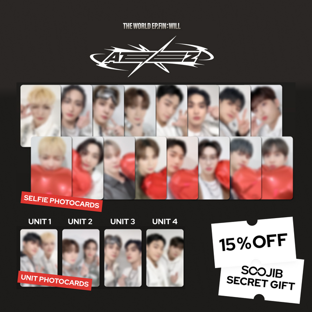 [PHOTOCARD] ATEEZ THE WORLD EP.FIN : WILL Silver and Red ver.
