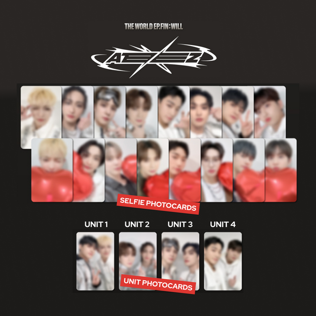 [PHOTOCARD] ATEEZ THE WORLD EP.FIN : WILL Silver and Red ver.