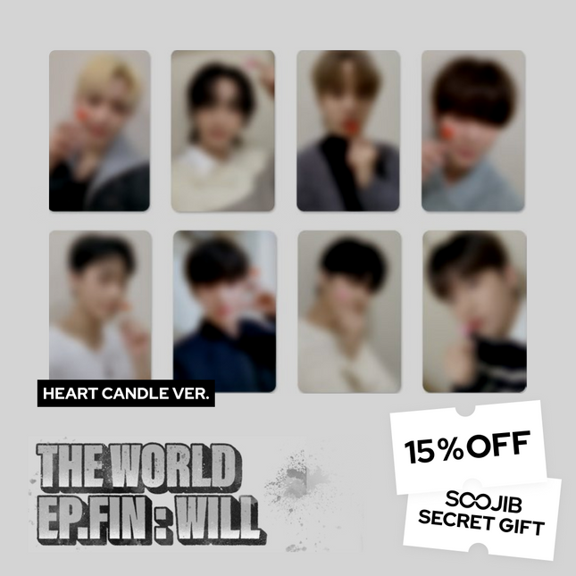 [PHOTOCARD] ATEEZ THE WORLD EP.FIN : WILL Heart Candle ver.