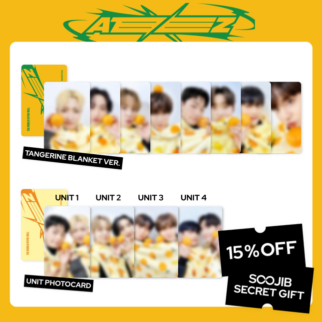 [PHOTOCARD] ATEEZ THE WORLD EP.FIN : WILL Tangerine Blanket ver.