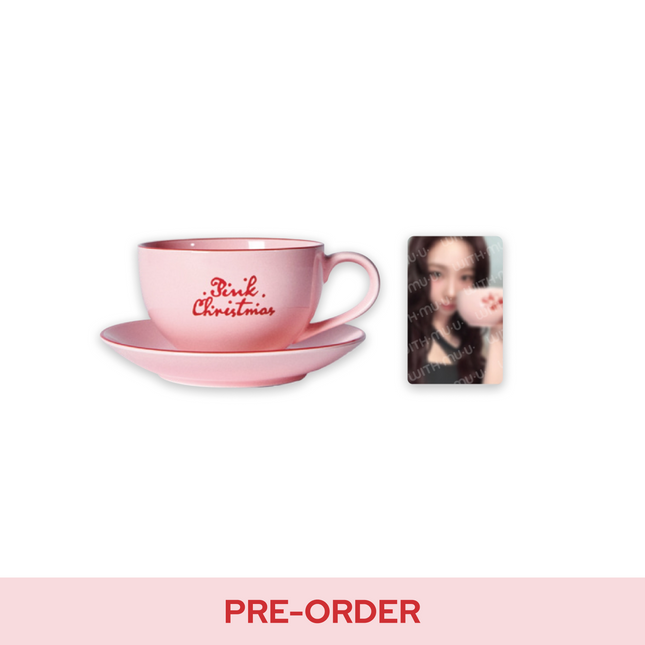 [Pre-order] aespa - CUP & SAUCER SET / 2024 PINK CHRISTMAS OFFICIAL MD