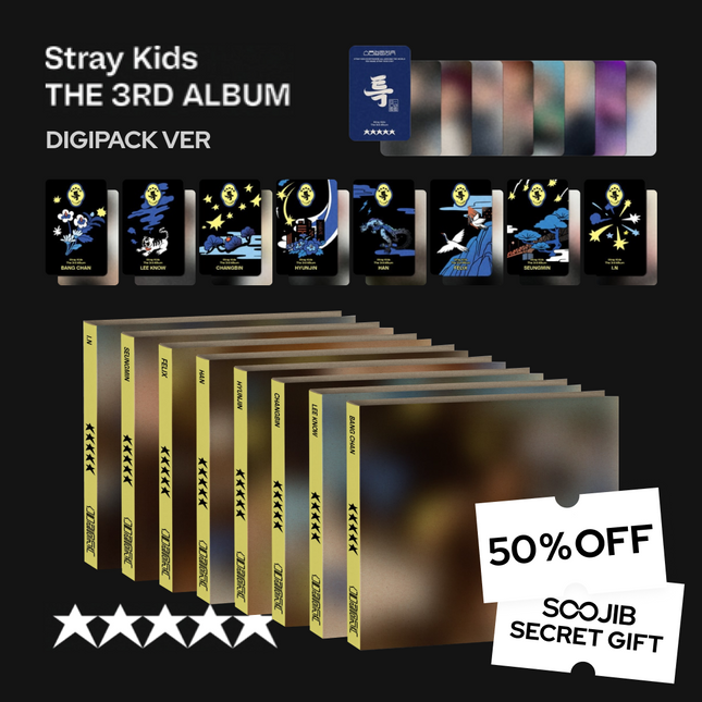[POB] STRAY KIDS - 5-STAR (DIGIPACK) (8 Versions Random)