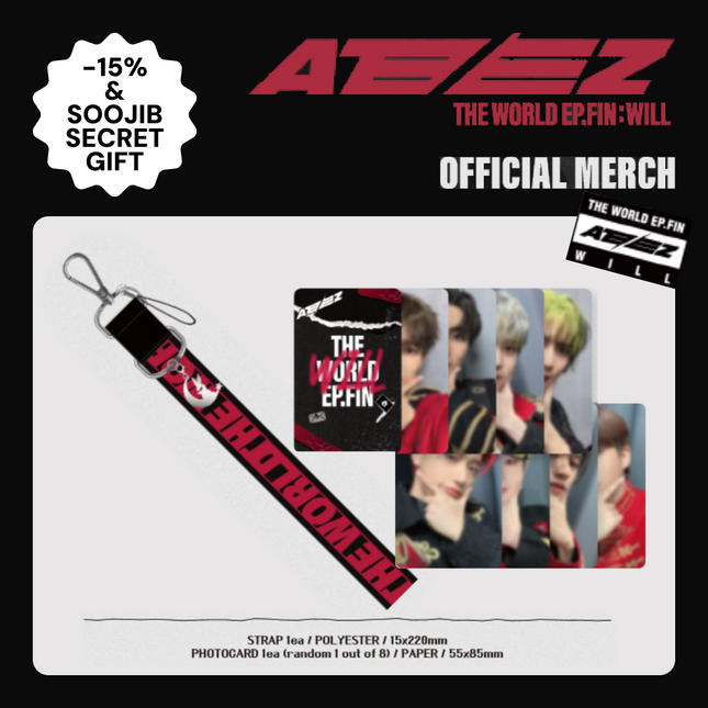ATEEZ [THE WORLD EP.FIN : WILL] OFFICIAL MERCH - LIGHT STICK STRAP