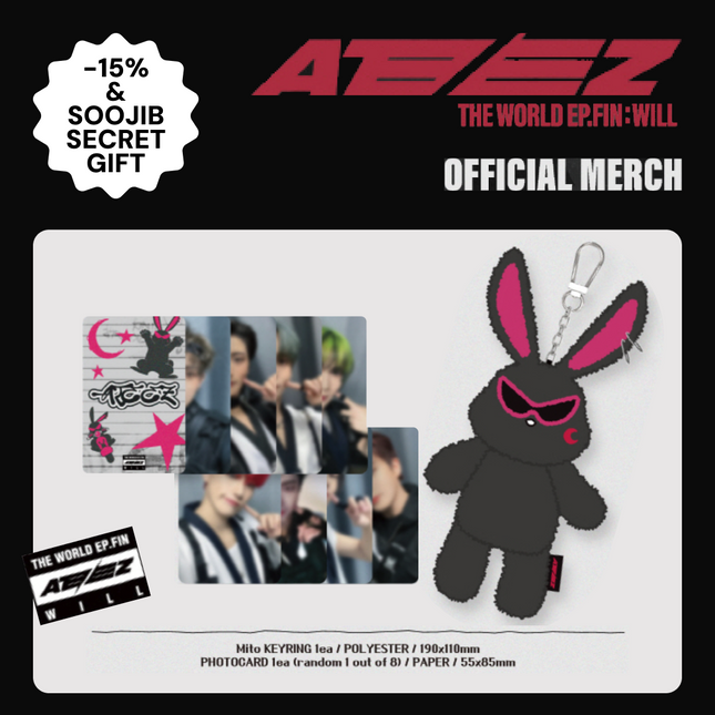[Pre-Order] ATEEZ [THE WORLD EP.FIN : WILL] OFFICIAL MERCH - Mito KEYRING