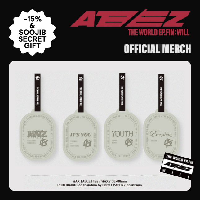 [Pre-Order] ATEEZ [THE WORLD EP.FIN : WILL] OFFICIAL MERCH - WAX TABLET
