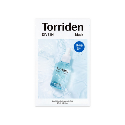 Torriden DIVE-IN Low molecule Hyaluronic acid Mask Pack (1ea / 10ea)