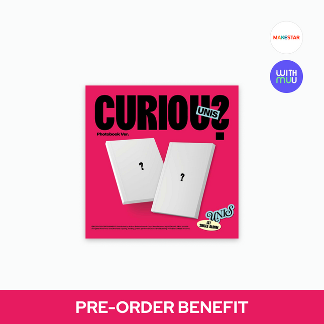 [POB] UNIS - CURIOUS / 1ST SINGLE ALBUM (Photobook ver.) (Random)
