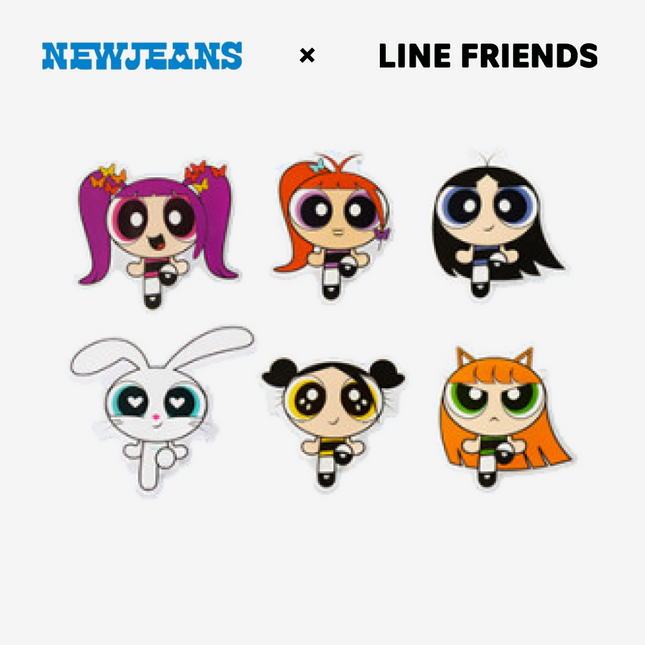 THE POWERPUFF GIRLS x NEWJEANS ACRYLIC MAGNET CLIP