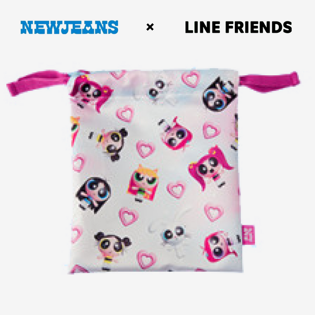 THE POWERPUFF GIRLS x NEWJEANS STRING POUCH