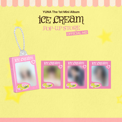 YUNA [Ice Cream] POP-UP OFFICIAL MD - 03 ACRYLIC BLOCK KEYRING
