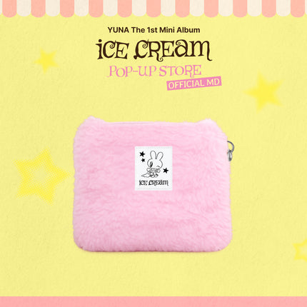 YUNA [Ice Cream] POP-UP OFFICIAL MD - 05 ILLUST FUR POUCH