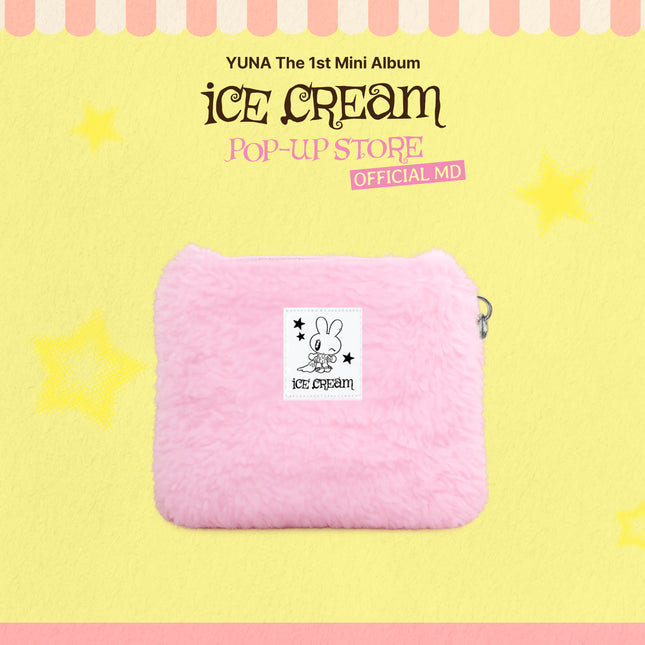 YUNA [Ice Cream] POP-UP OFFICIAL MD - 05 ILLUST FUR POUCH