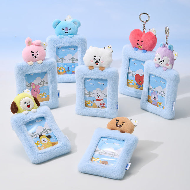 BT21 부산 인형 포토카드 홀더 키링