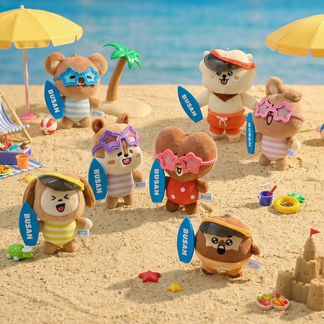 BT21 부산 바캉스 인형 키링