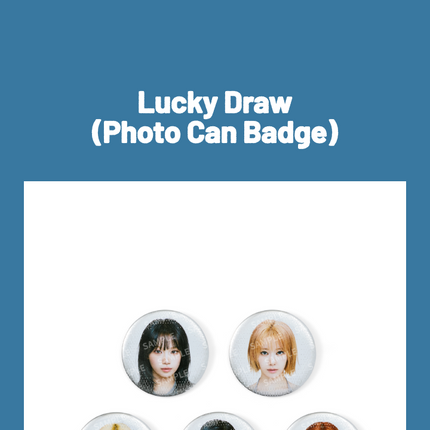 LE SSERAFIM - Lucky Draw (Photo Can Badge)