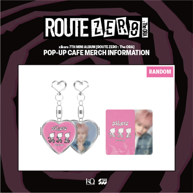 [Pre-order] xikers - HEART MIRROR KEYRING / RANDOM