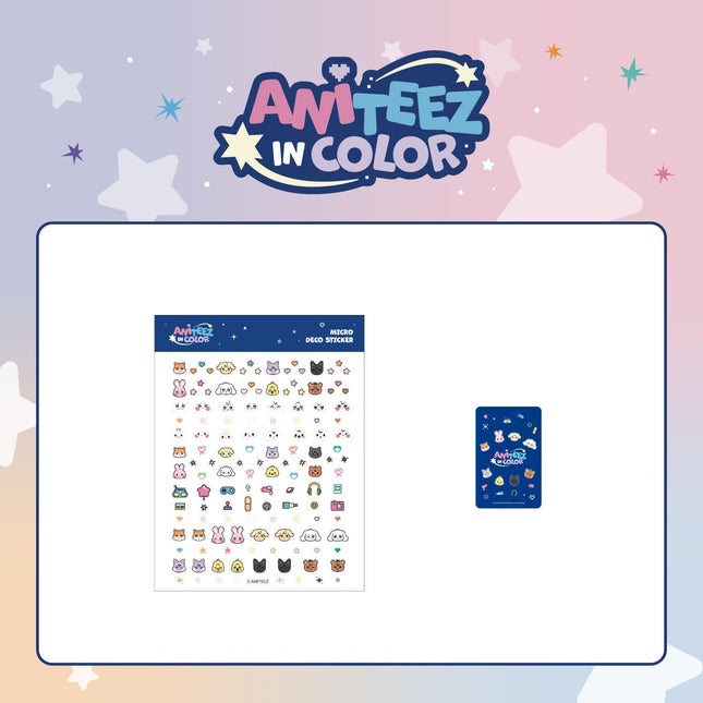 ATEEZ X ANITEEZ POP-UP STORE [ANITEEZ IN COLOR] MD 23. 마이크로 데코 스티커 (MICRO DECO STICKER)