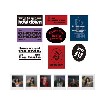 [CHOOM] BABYMONSTER LYRICS STICKER + INSTANT PHOTO SET