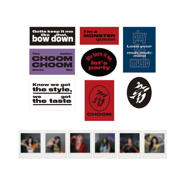 [CHOOM] BABYMONSTER LYRICS STICKER + INSTANT PHOTO SET