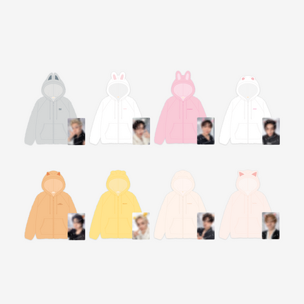 [Pre-order] Stray Kids - SKZOO FLEECE HOOD ZIP-UP - RUN IT