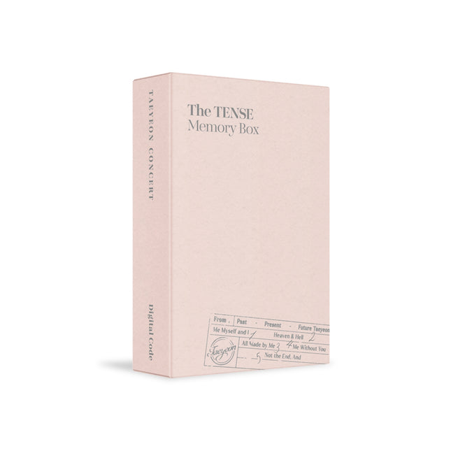 [POB] TAEYEON - CONCERT The TENSE Memory Box Digital Code