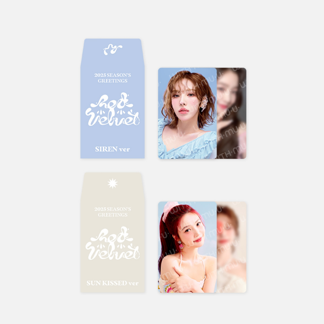 [Pre-order] Red Velvet - RANDOM TRADING CARD SET / 2025 SM ARTIST SEASON’S GREETINGS OFFICIAL MD