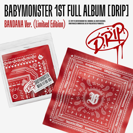 [Pre-order] BABYMONSTER - DRIP / 1st FULL ALBUM (BANDANA Ver.) (Limited Edition)