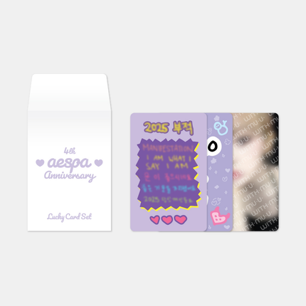 [Pre-order] aespa - LUCKY CARD SET / 2024 aespa 4TH ANNIVERSARY MD