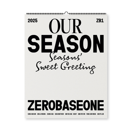 [Pre-order] ZEROBASEONE -  OUR Season / 2025 SEASON’S GREETINGS (Calendar ver.)