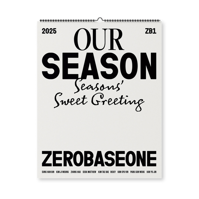 [Pre-order] ZEROBASEONE -  OUR Season / 2025 SEASON’S GREETINGS (Calendar ver.)