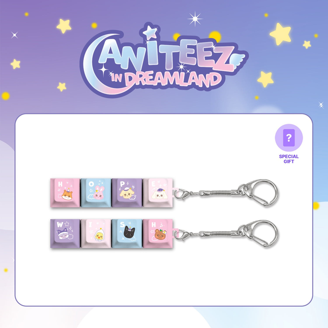 [POB] ATEEZ - KEY-CAP KEYRING / 'ANITEEZ in DREAMLAND' OFFICIAL MERCH