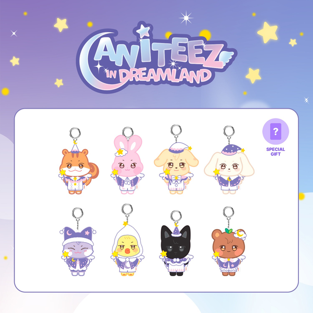 [POB] ATEEZ - PLUSH KEYRING (Guardian Angel ver.) / 'ANITEEZ in DREAMLAND' OFFICIAL MERCH