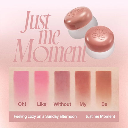 fwee Lip & Cheek Blurry Pudding Pot (5g) + Keychain SET *Color Select