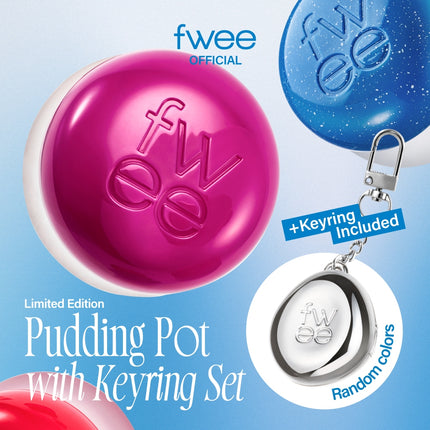 fwee Lip & Cheek Blurry Pudding Pot (5g) + Keychain SET *Color Select
