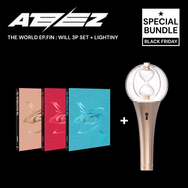 [SOLD OUT] [Special Bundle / POB] ATEEZ [THE WORLD EP.FIN : WILL] [3-piece set] + LIGHTSTICK ver.2